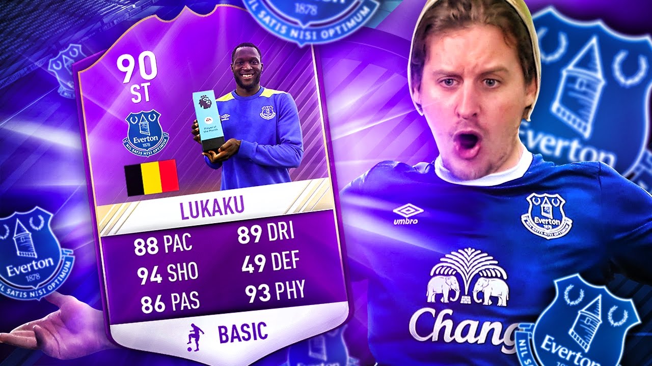OMG THE CRAZIEST LUKAKU CARD IN FIFA! 90 RATED PLAYER OF THE MONTH LUKAKU! FIFA 17 ULTIMATE TEAM