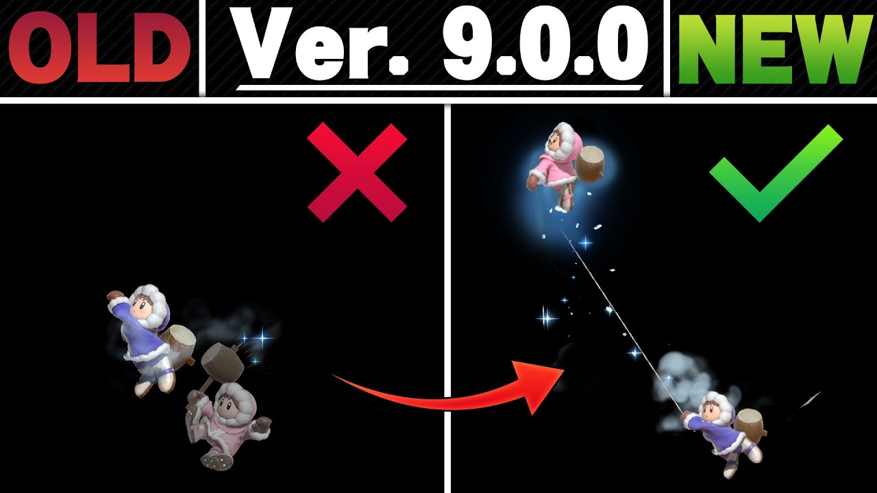 Smash Ultimate Patch 9.0.0 - Side by Side Comparison