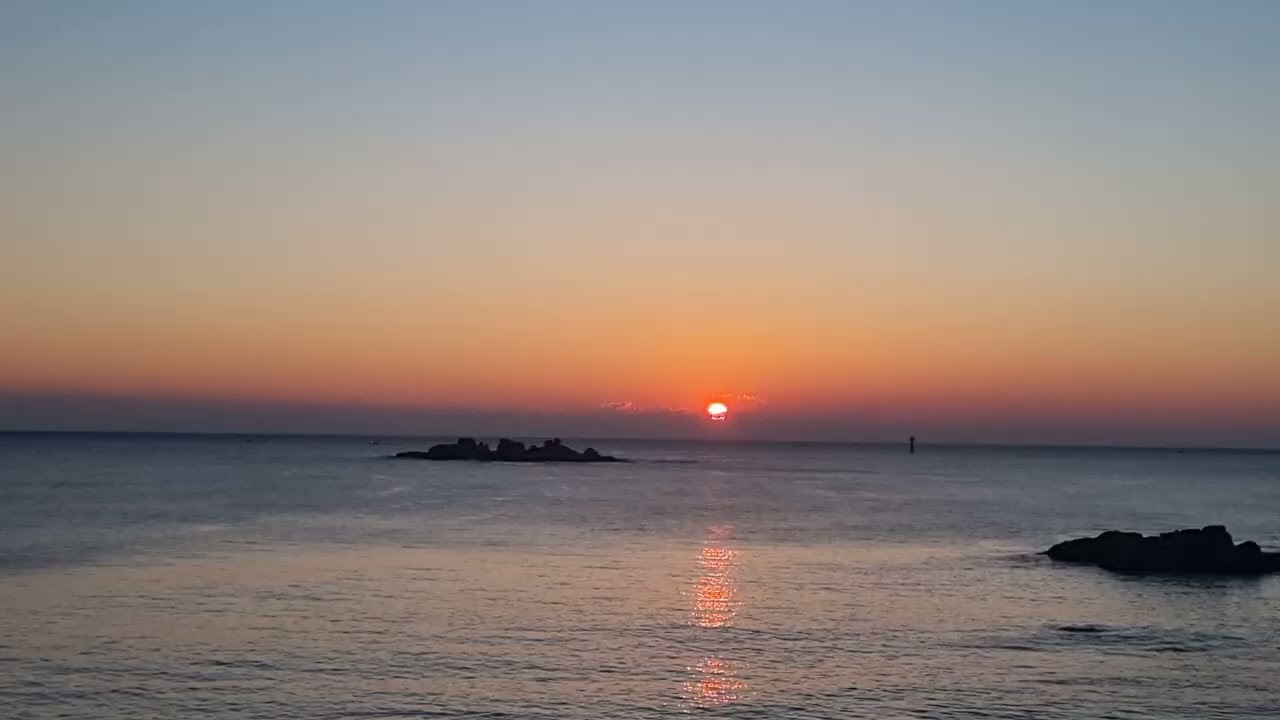 겨울바다 동해 해돋이