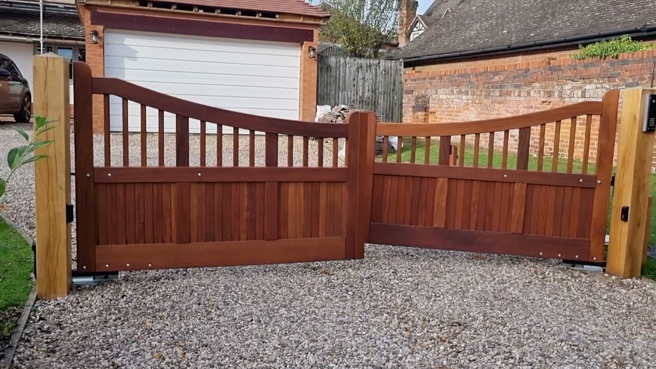 Sloping automated gate!