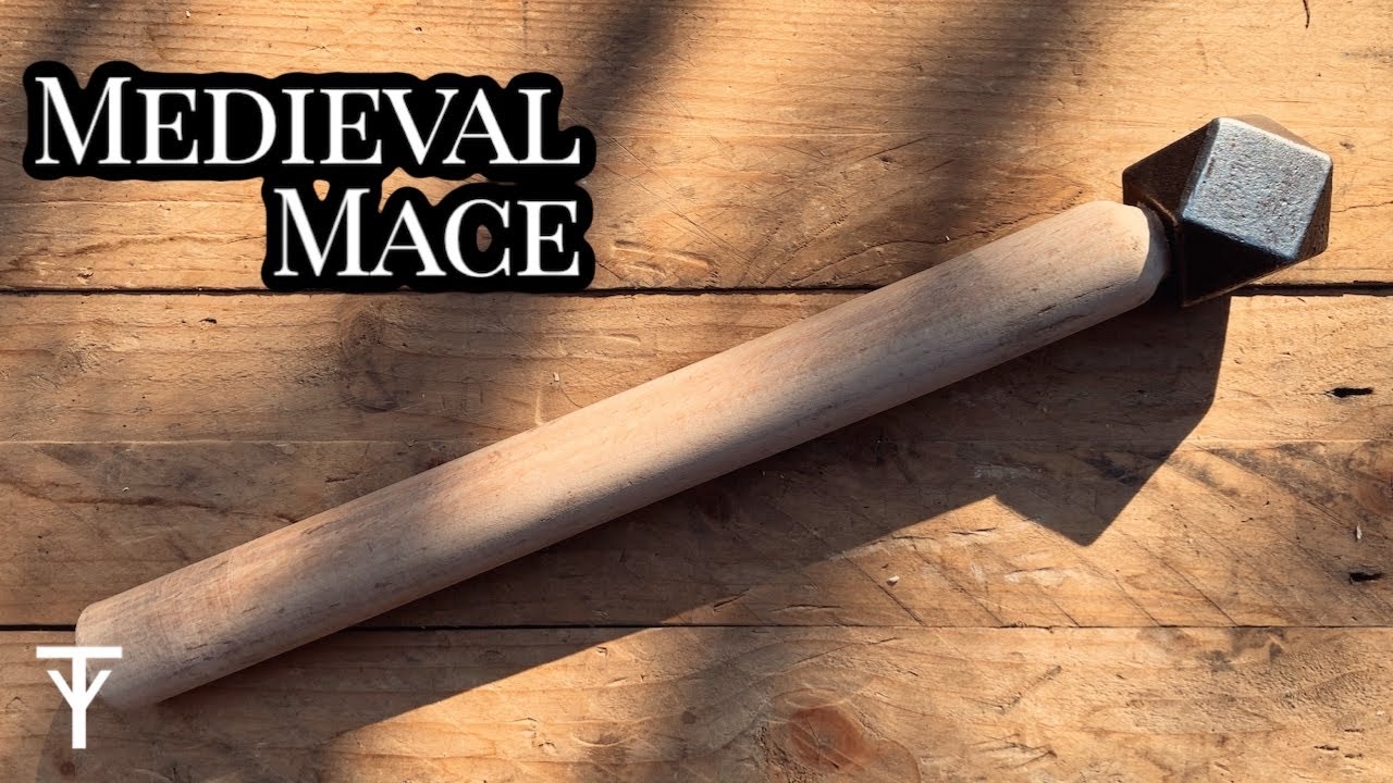 Hafting a medieval mace head