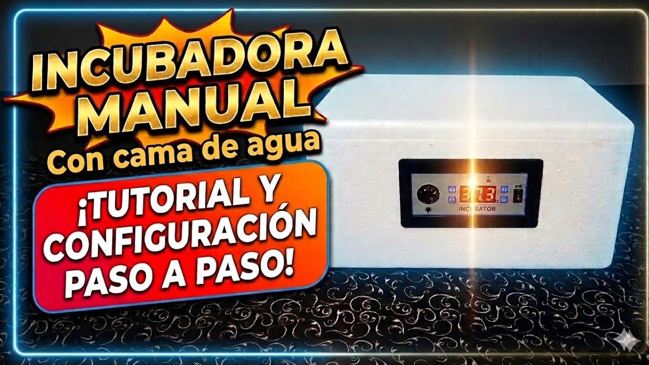 ⚙️ Incubadora Manual con Cama de Agua. Tutorial y Configuraci&oacute;n