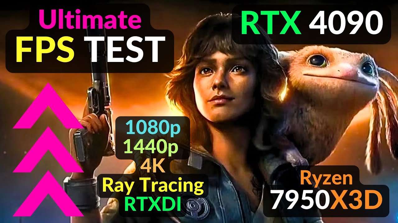 Star Wars Outlaws RTX 4090 performance in 4K 1440p 1080p / Ray Tracing RTXDI