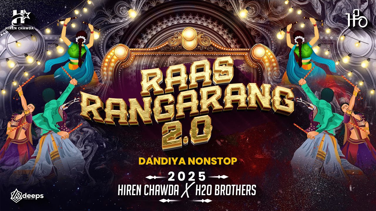 GARBA NONSTOP 2025 | RAAS RANGARANG 2.0 | DANDIYA NAVRATRI DJ SONG | DODHIYA DHOLIDA | HIREN | H2O