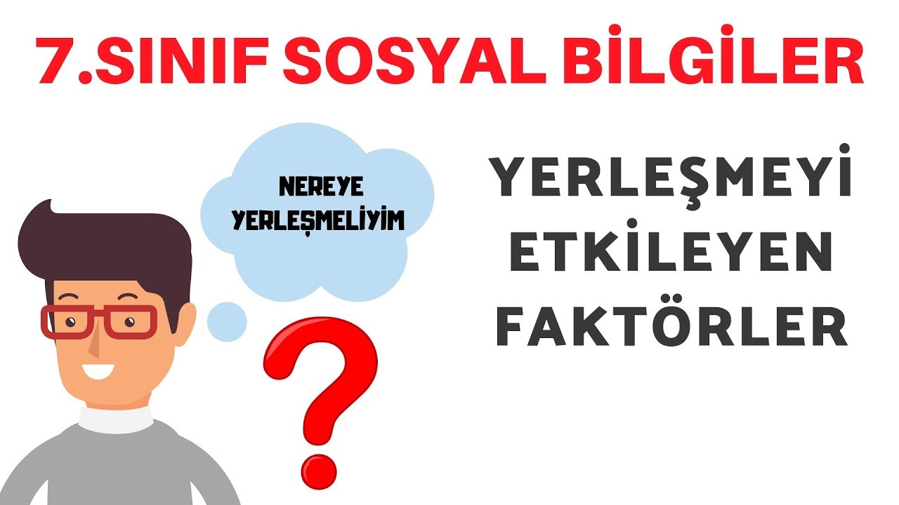7.SINIF NEREYE YERLEŞELİM - YERLEŞMEYİ ETKİLEYEN FAKTÖRLER