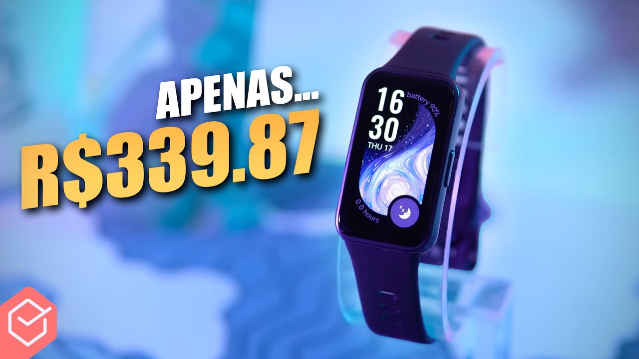 PARA USAR com iPHONE! SMART BAND BARATA e COMPLETA! // HUAWEI BAND 10
