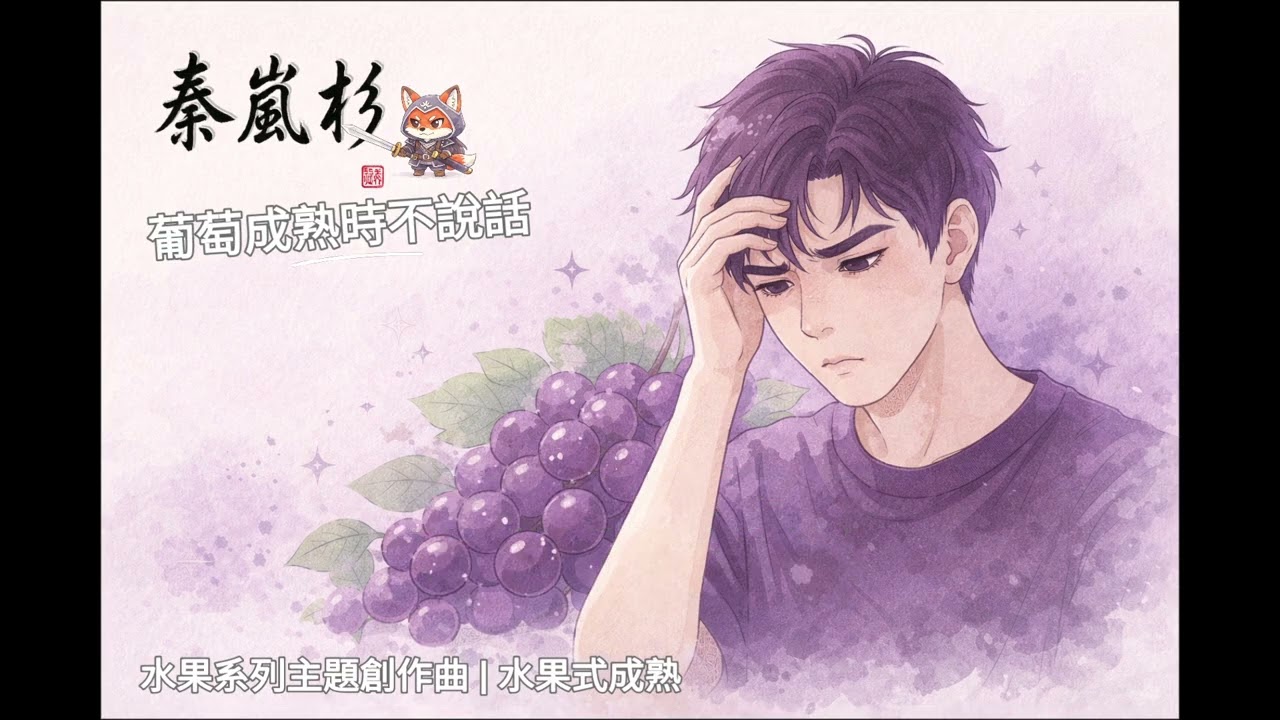 音樂歌曲|＜葡萄成熟時不說話＞|心裡的話沒說出口不代表沒有，他只是累積了起來｜水果式成熟｜水果系列主題創作曲｜ 秦嵐衫 #音樂 #秦嵐衫  #水果      #葡萄    #累積