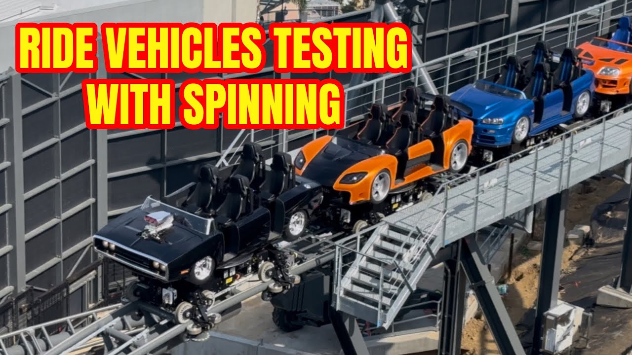 Hollywood Drift Actual Ride Vehicles Testing with Drifting! 