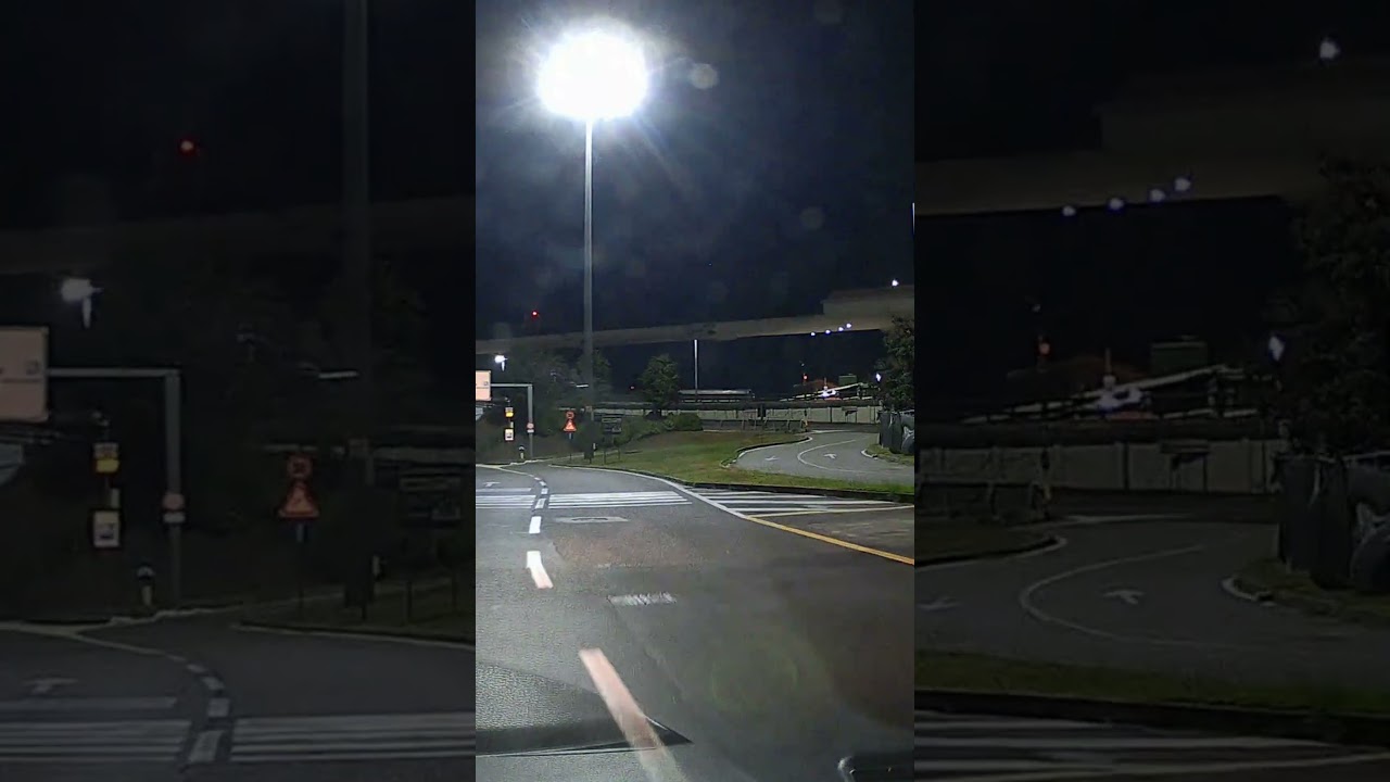 Driving into Milano Malpensa Airport