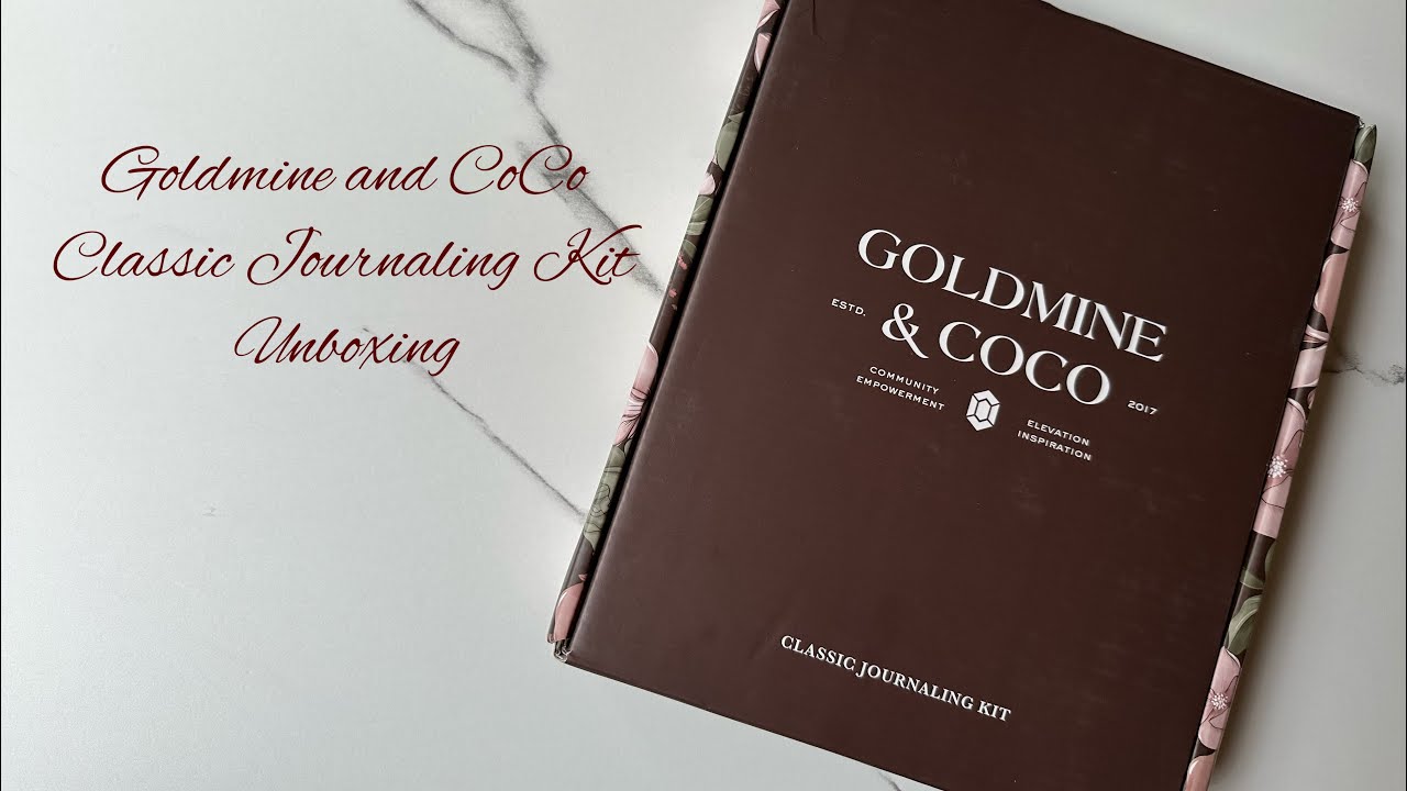 @goldmineandcoco  Classic Journaling Kit Unboxing | thap