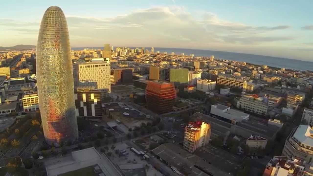 Drone Barcelona Skyline Distrito @22