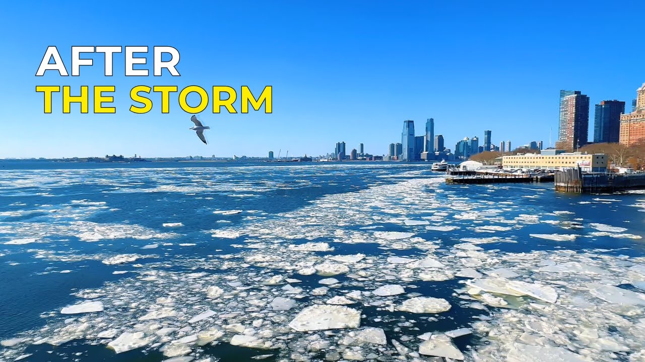 Sunny Winter NYC Walk 4K ❄️ East River | Brooklyn Bridge Views | Statue of Liberty & WTC
