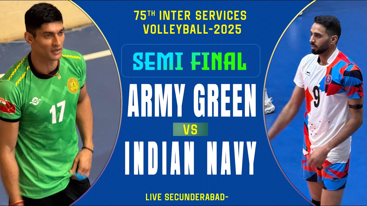 INDIAN NAVY VS ARMY GREEN, LIVE HD , SEMI FINALS 2.