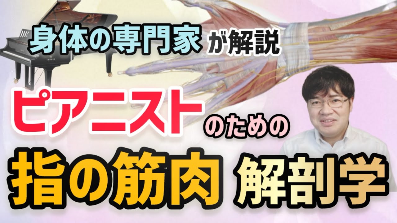【ピアノ】指の筋肉の解剖学
