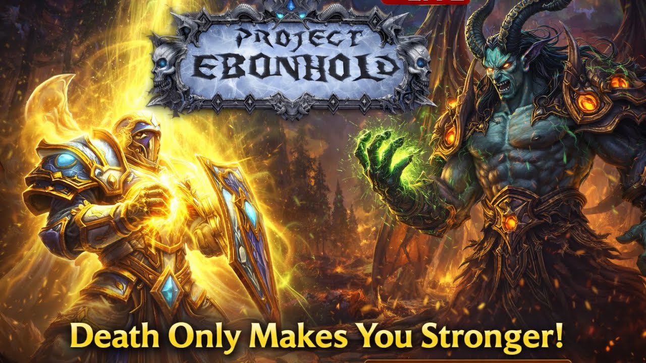 Project Ebonhold WoW reimagined with a Roguelike Vampire Survivor style Gameplay Hardcore