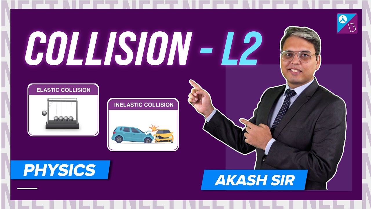 Elastic & Inelastic Collision in One Dimension - Collision Class 11 Physics Concept | NEET 2024 Exam