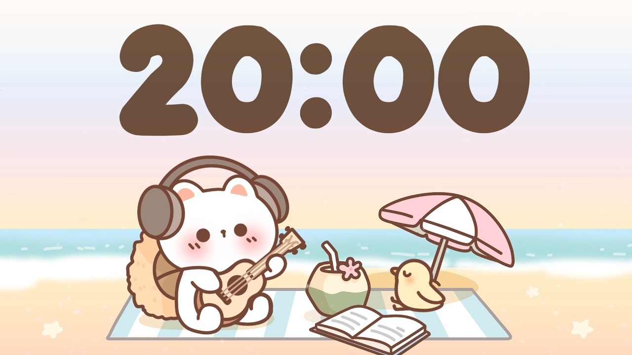 20 Minute Timer 🐱 Study Timer for Classroom Focus