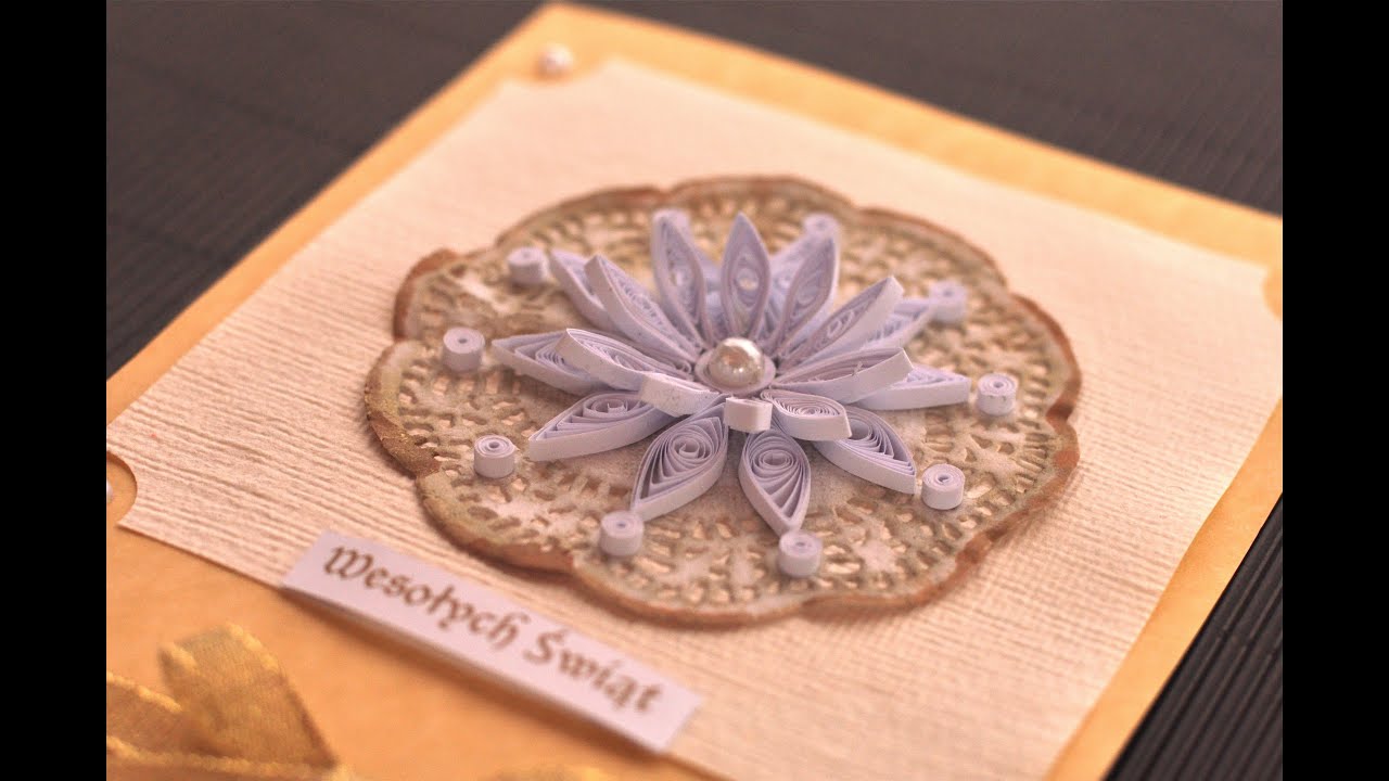 Quilling krok po kroku - kartka świąteczna3 - Boże Narodzenie