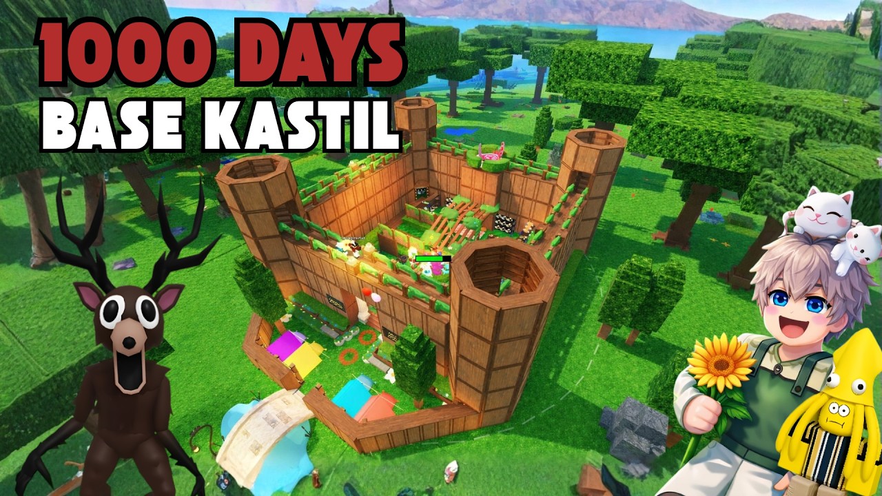 Aku Bertahan Selama 1000 Hari di Base Kastil 99 Nights In The Forest | Build Series