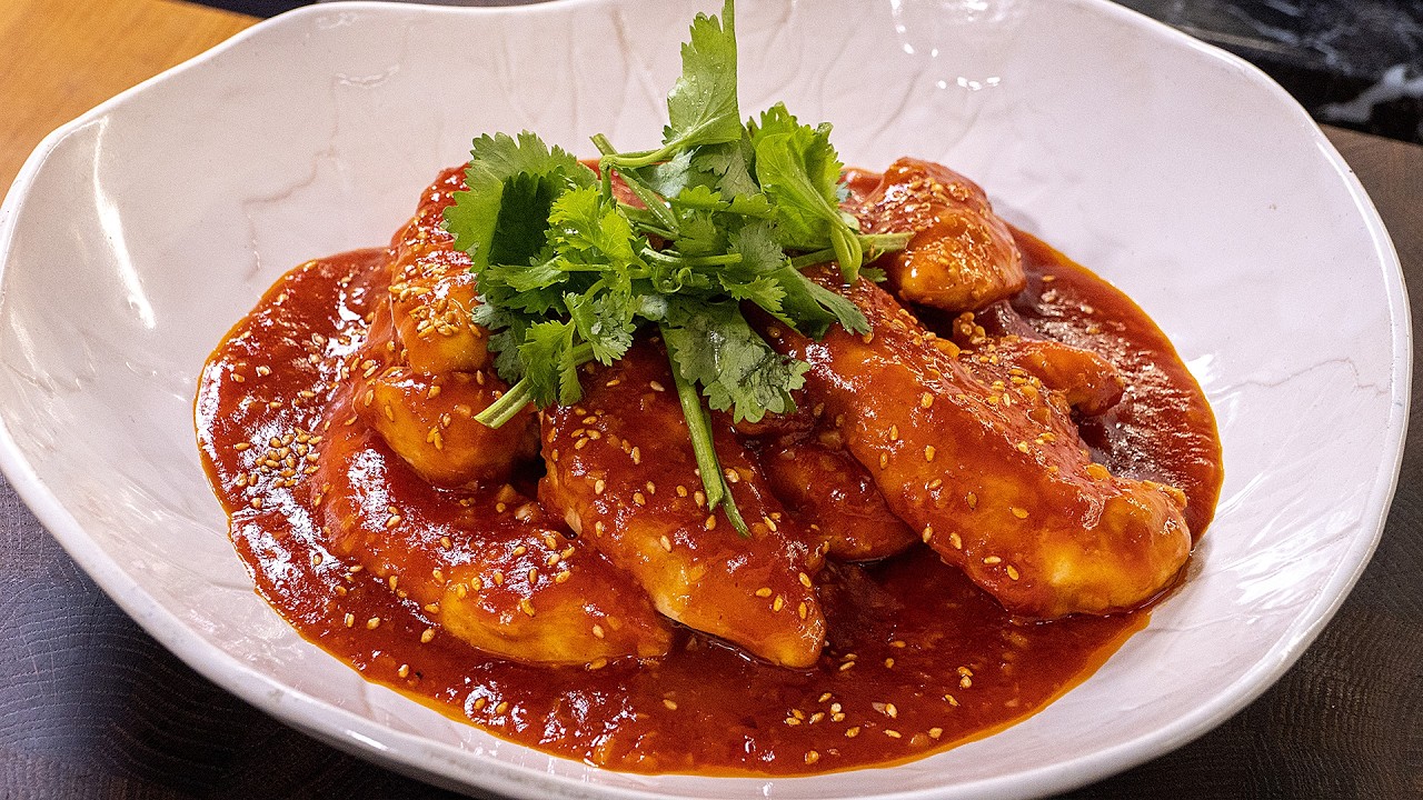 Курица в кисло-сладком соусе. Популярнейшее блюдо нулевых годов