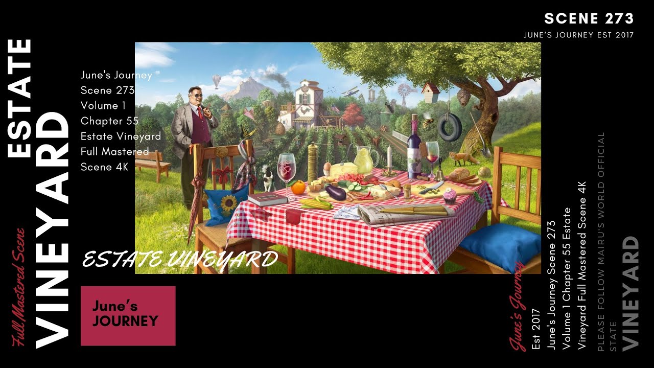 June's Journey Scene 273 | Vol 1 Ch 55 | Estate Vineyard | Full Mastered Scene | 4K