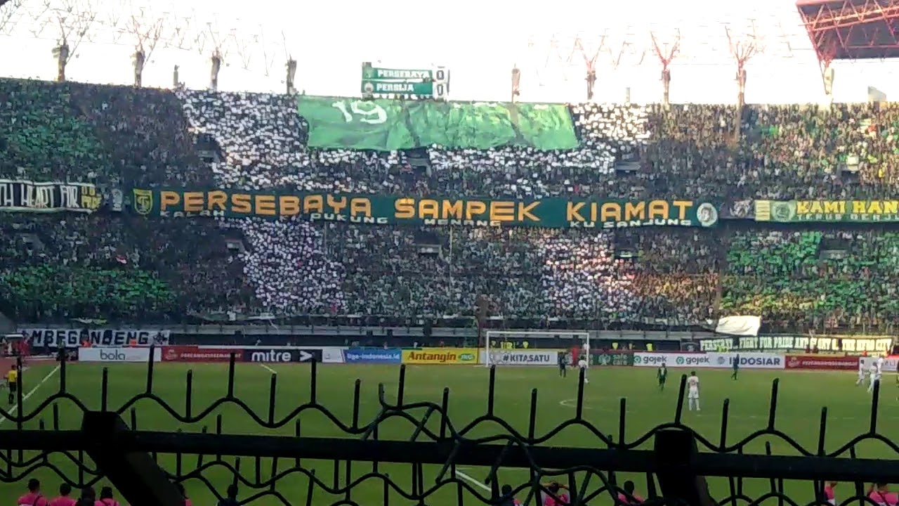 Aksi koreo green nord | liga 1 2019 | persebaya vs persija