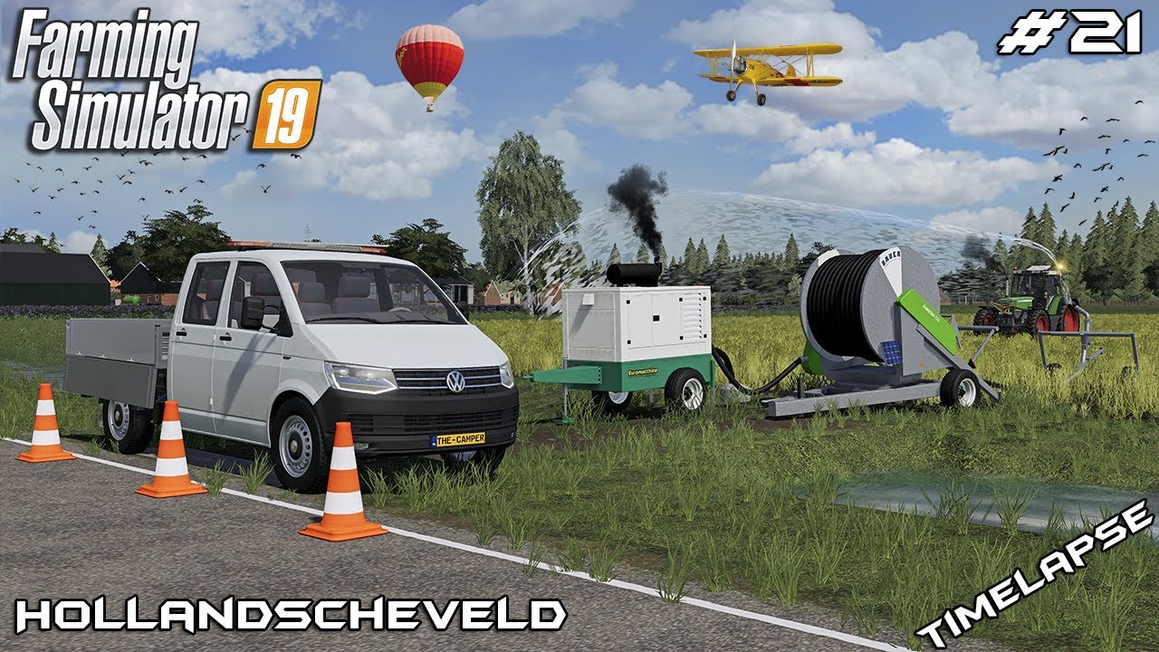 IRRIGATING fields and washing BEETS | Animals on Hollandscheveld | Farming Simulator 19 | Episode 21