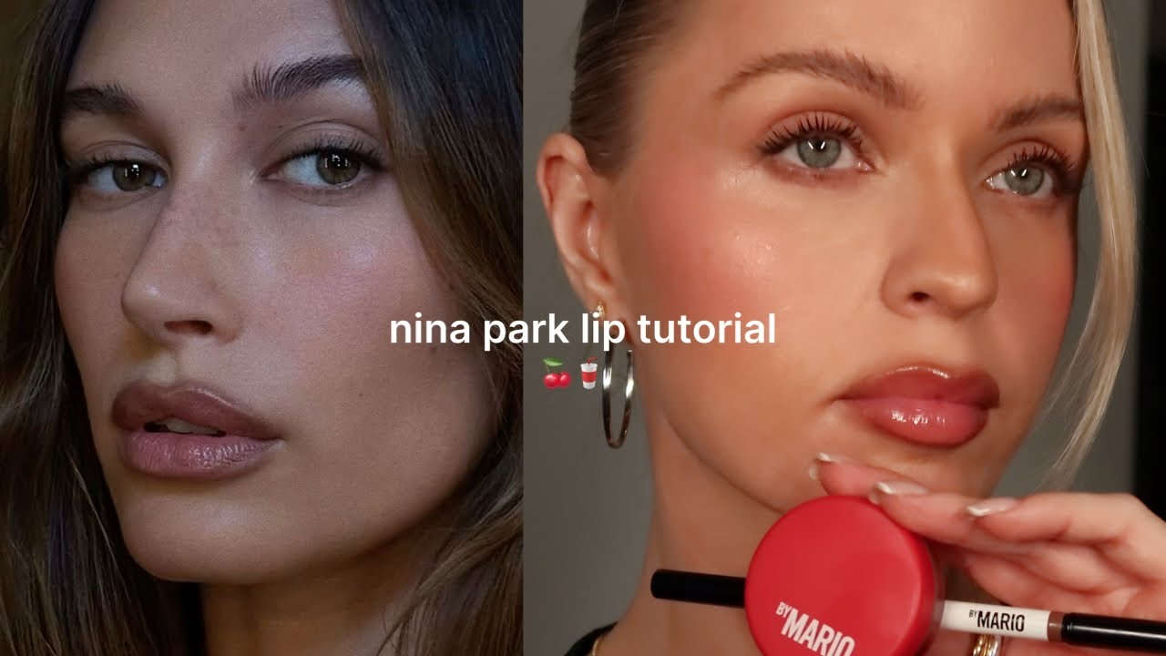 NINA PARK CELEBRITY LIP TUTORIAL*Trying New Makeup by Mario Jelly Jars