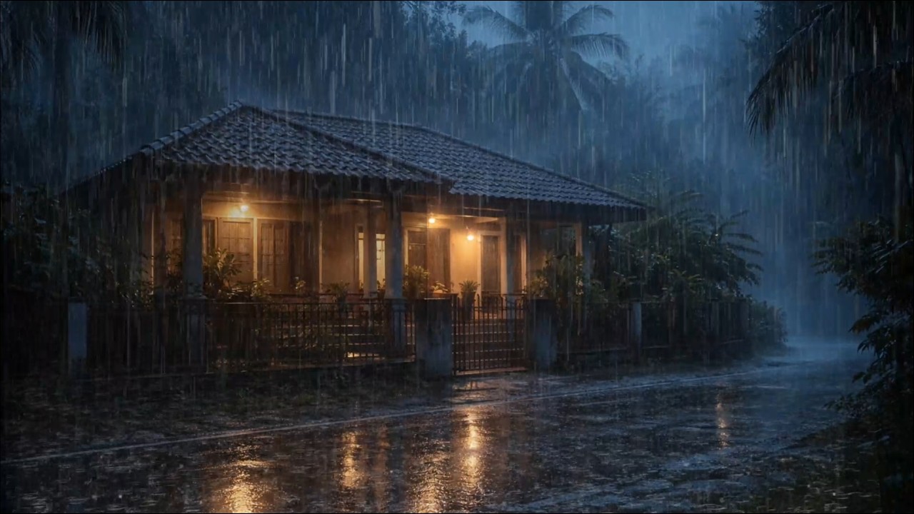 Relaxing Heavy Rain & Thunder Sounds For Deep Sleep, Insomnia Relief & Stress Reduction | Relaxation