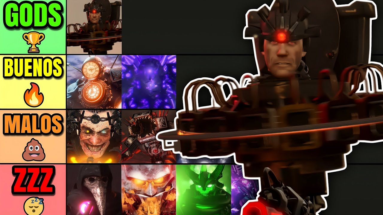 ¡¡¿CUALES SON LOS MEJORES VILLANOS Y ANTAGONISTAS DEL MULTIVERSO DE SKIBIDI TOILET?!! | TIER LIST