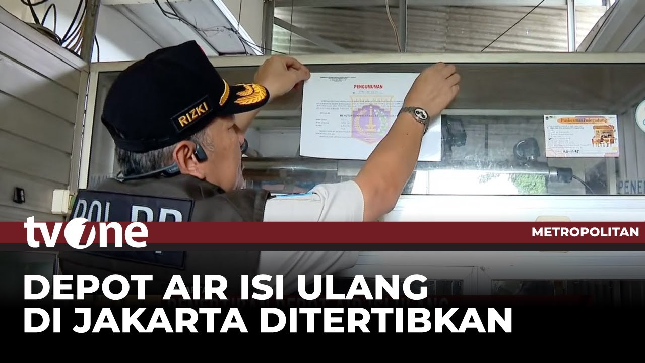 Penertiban Depot Air Isi Ulang di Jakarta | Metropolitan tvOne
