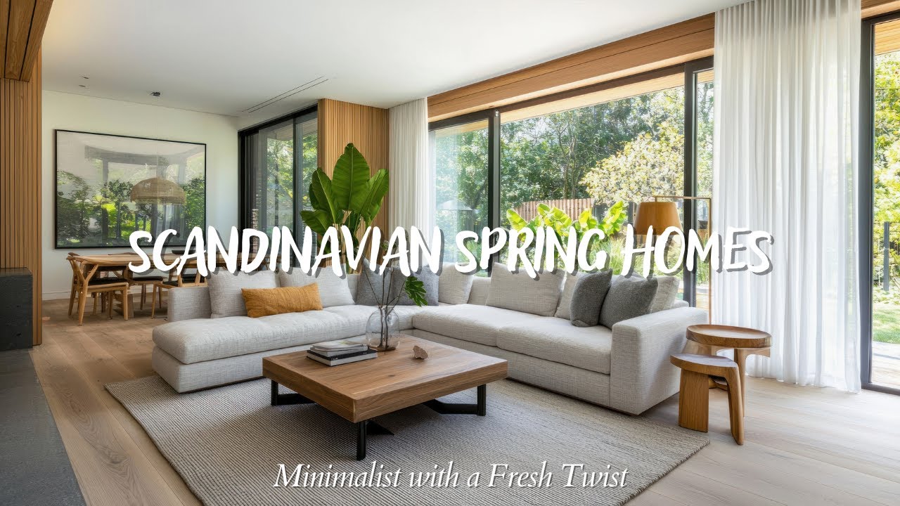 Scandinavian Spring Homes: Minimalist with a Fresh Twist
