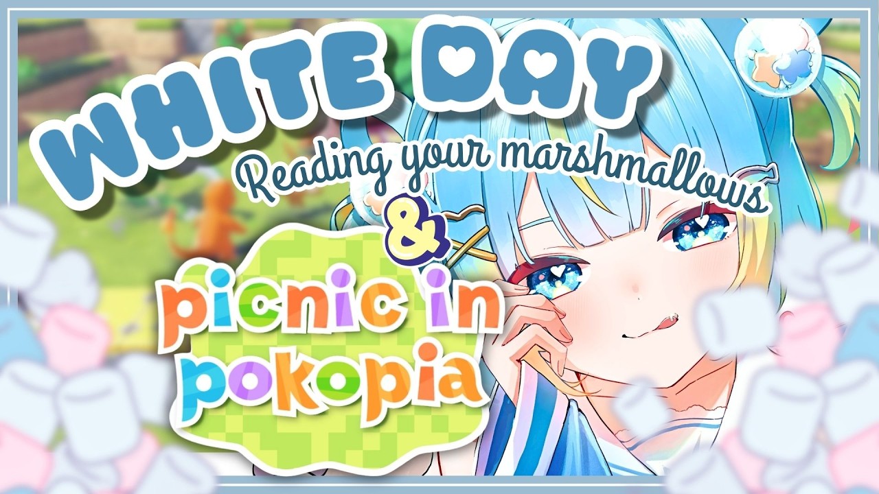 【🤍WHITE DAY IN POKOPIA🤍】Pokemon picnic with cute marshmallows🤍🤍【Penny Puffball】