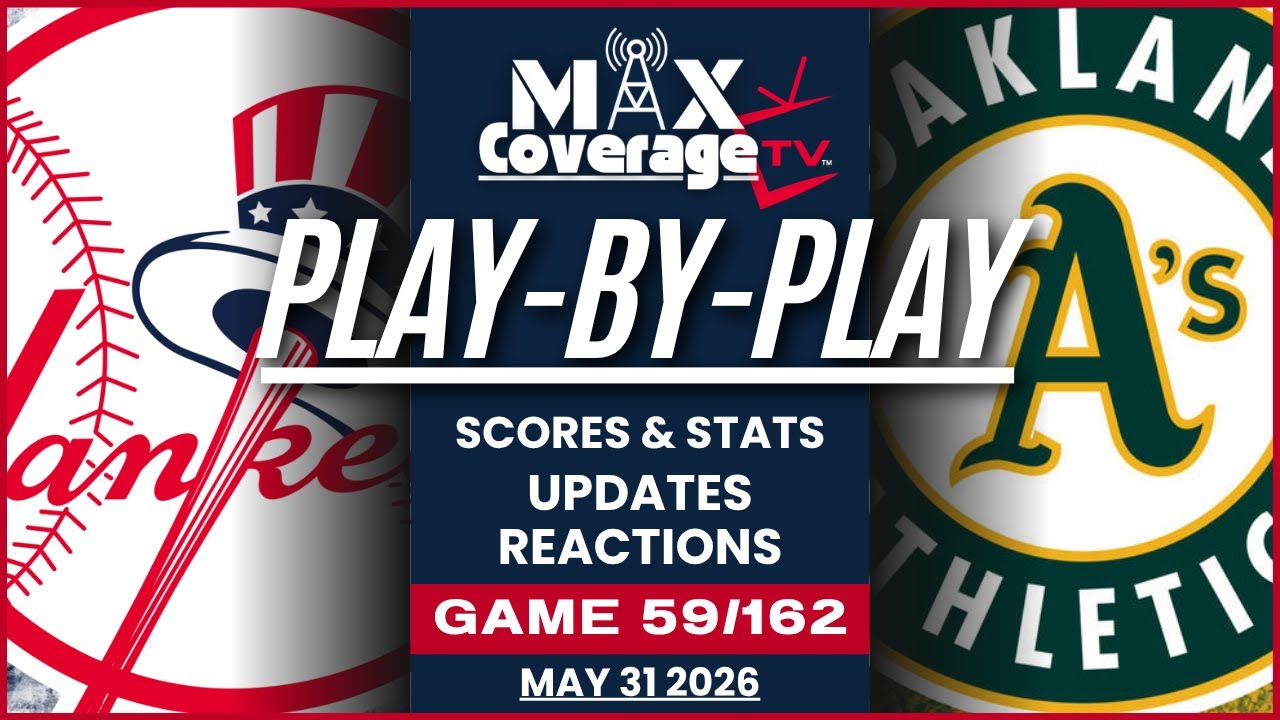 🔴LIVE - New York Yankees vs Athletics - Play-By-Play & Reactions (5/31/26)