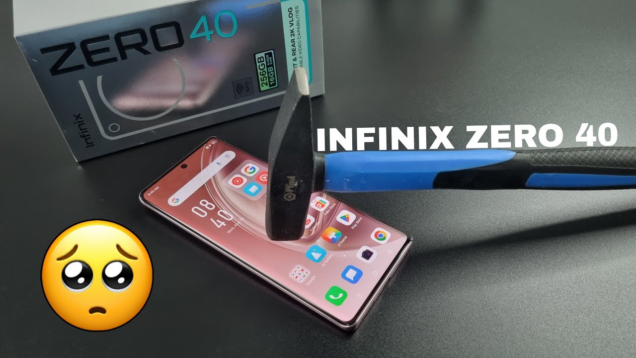 Infinix Zero 40 4G Screen Scratch & Gorilla Glass 5 Durability Test 🔨🛠️