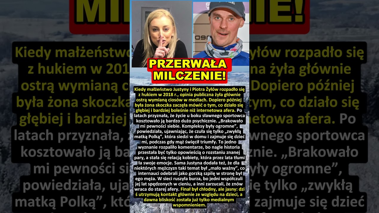 JUSTYNA ŻYŁA UJAWNIŁA, CO NAPRAWDĘ DZIAŁO SIĘ U BOKU SKOCZKA!