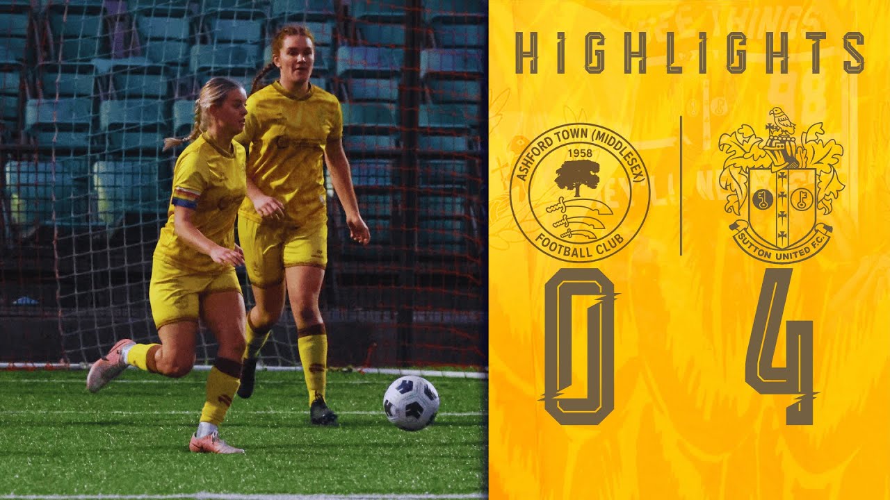 HIGHLIGHTS Ashford Town Women vs Sutton United Women LSERWFL 07/12/25