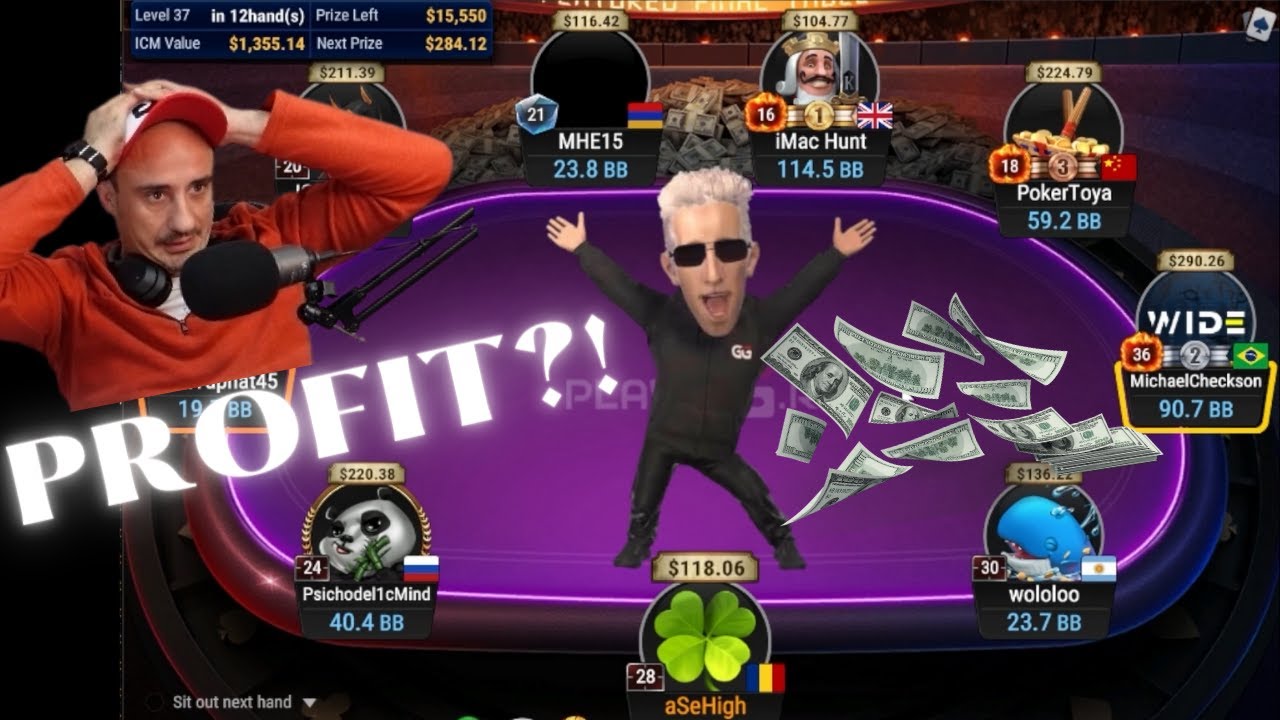 Cum arată o sesiune de turnee profitabilă la #PlayGG? @asehigh  #poker #twitchstreamer