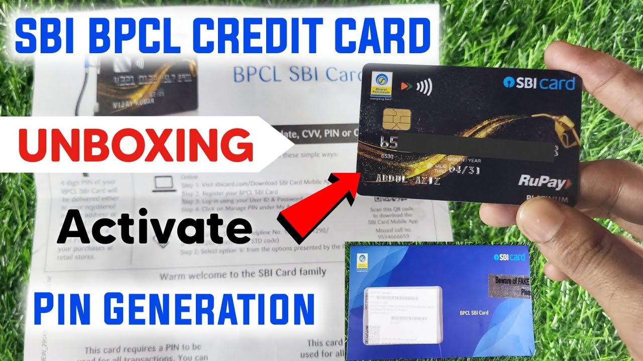 Sbi Bpcl Card Card Unboxing & PIN Generation । How to Activate on Sbi Credit Card