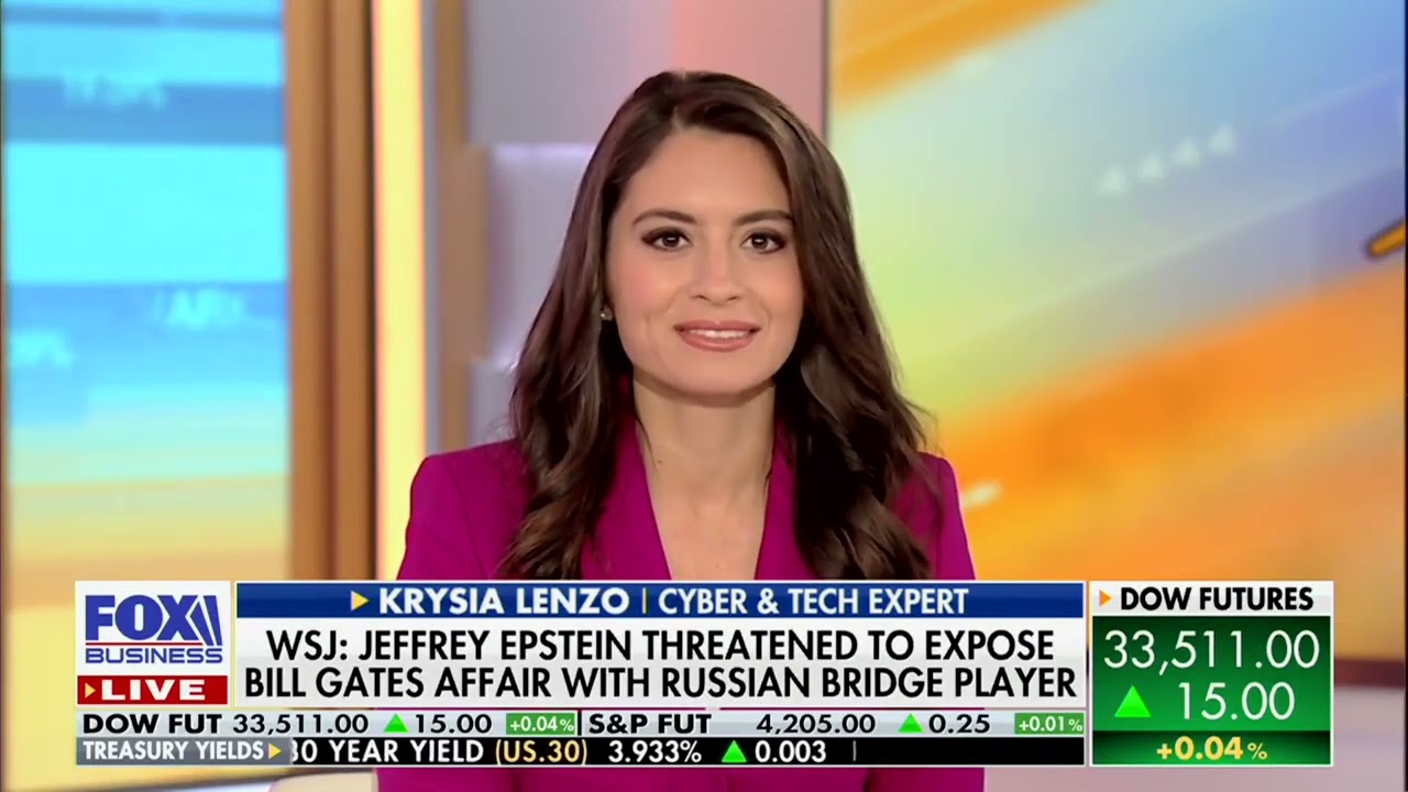 Fox Business Network Mornings With Maria Bartiromo, Krysia Lenzo Talking Jeffrey Epstein