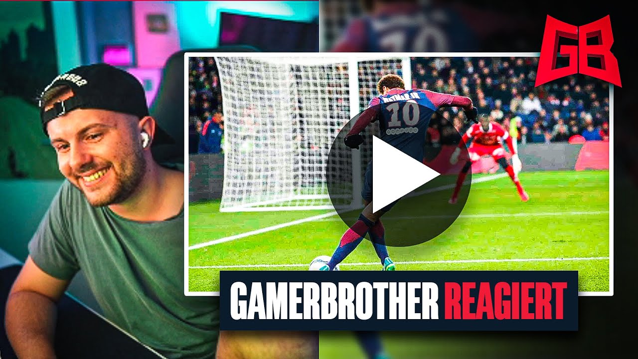 GamerBrother REAGIERT auf NEYMAR SKILL COMPILATION 😍 | GamerBrother Stream Highlights