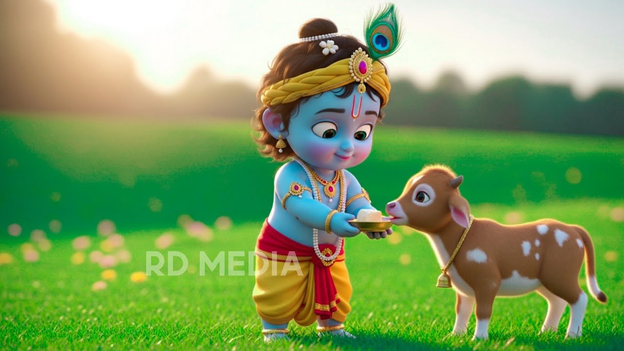 छोटी छोटी गैया छोटे छोटे ग्वाल। Choti Choti Gaiya Chote Chote Gwal। #kanha #krishna #krishnabhajan