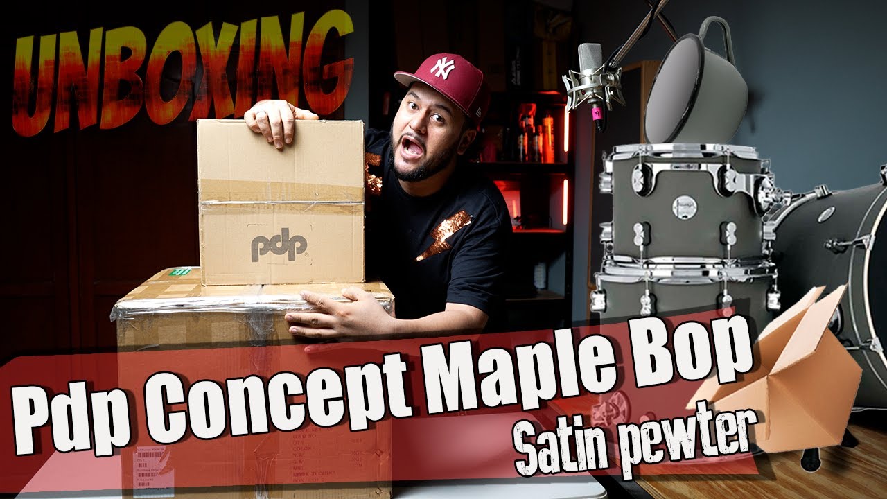 Pdp Concept Maple Bop (Unboxing & Sound. Satin Pewter)