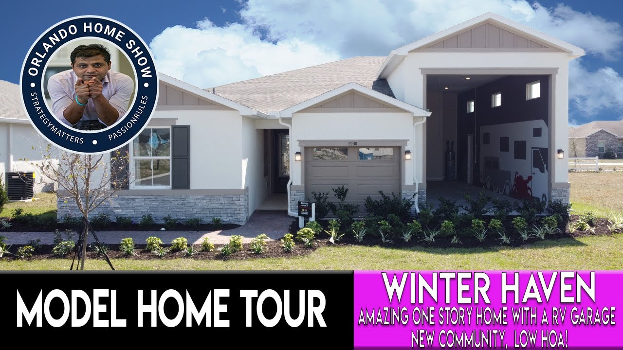 Very low HOA and no CDD | A special model home in Winter Haven with RV Bay | Price starts at $374K