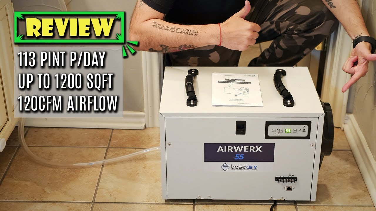 Best Crawl Space Dehumidifier: BaseAire Airwerx 55