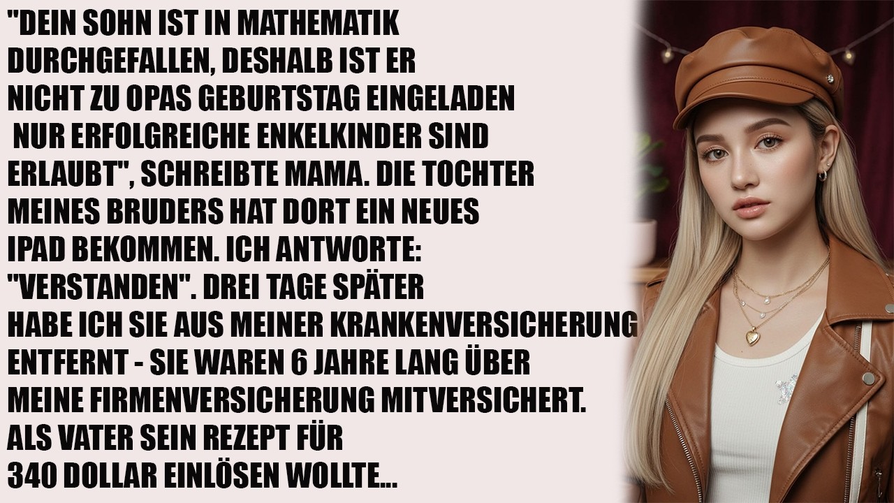 Mathe durchgefallen? Kein Platz beim Opa! Nur erfolgreiche Enkel willkommen“