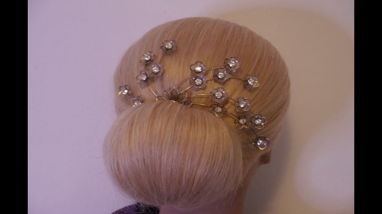 5 MINUTEN FÜR DIE ELEGANTE/SCHNELLE/SCHÖNE UND EINFACHE FRISUR. EASY HAIR BUN UPDO. PEINADOS RAPIDOS