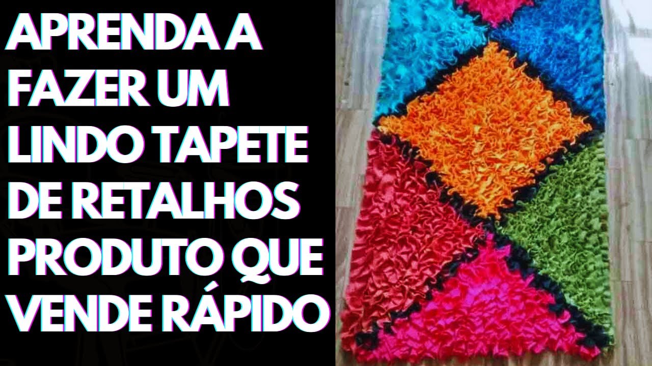Tapete De Retalhos Fácil De Fazer e Vende Rápido #costura #costuracriativa #costuraparainiciante