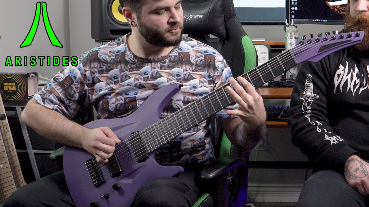 This Guitar Contains 0% Wood!? Aristides 080 Raw 8 String