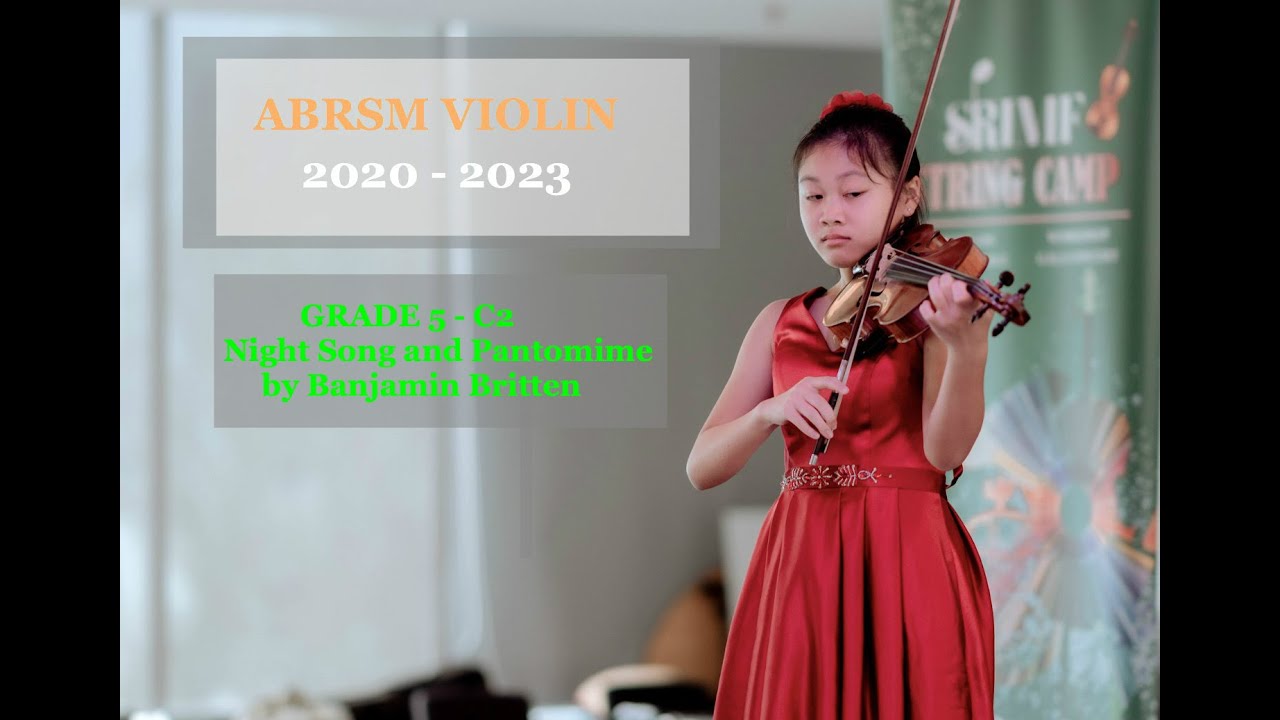 ABRSM GRADE 5 Violin Exam (2020-2023) - C2 Night Song and Pantomime by Britten